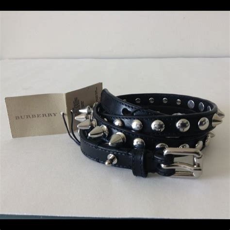 new burberry belt|burberry belt with 3 spikes.